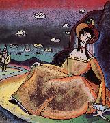 Wassily Kandinsky No arany ruhaban painting